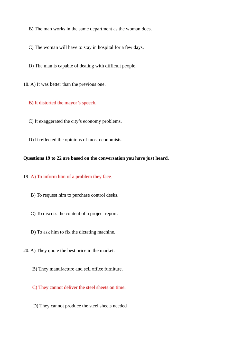 2025年6月英语六级听力试题及答案_第3页