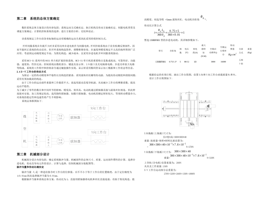 2025年X方台面数控回转工作台设计含全套毕业说明书和机械CAD图纸资料_第2页