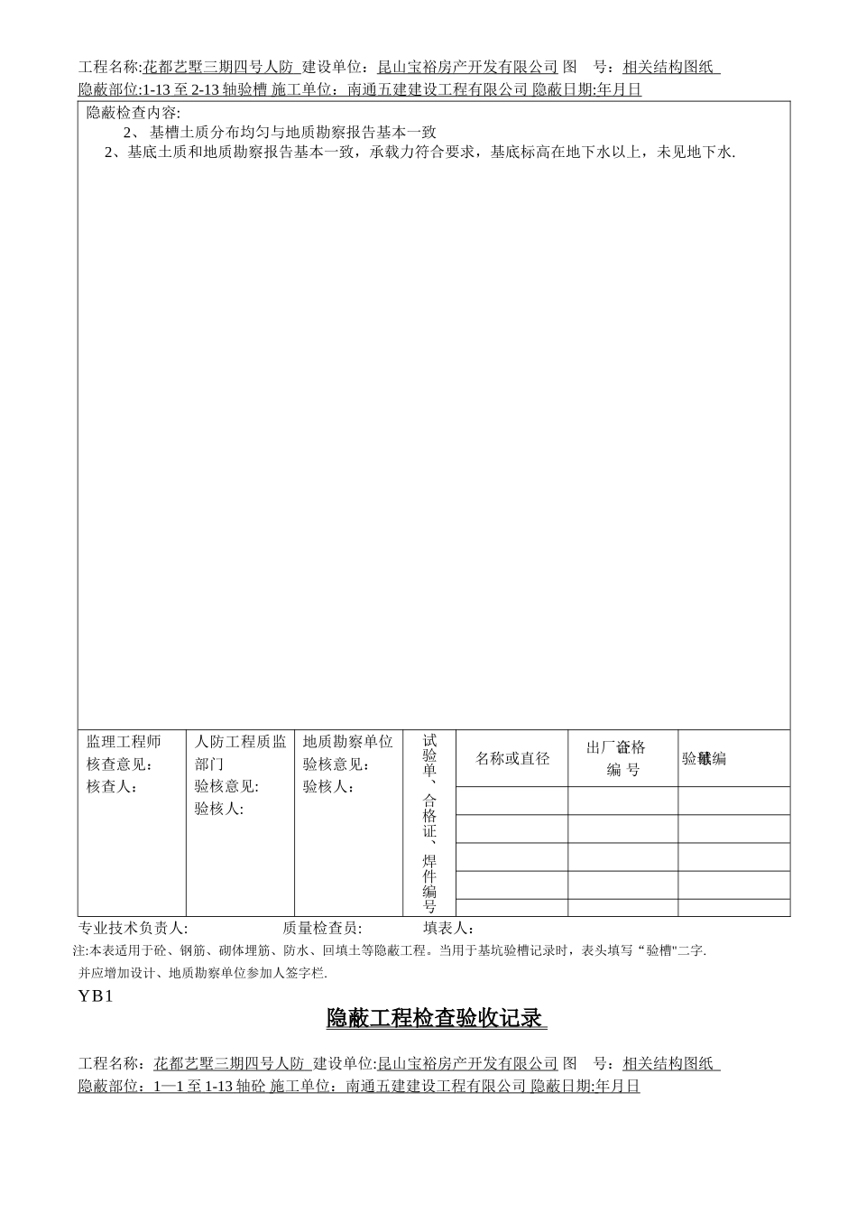 江苏人防隐蔽工程检查验收记录_第2页