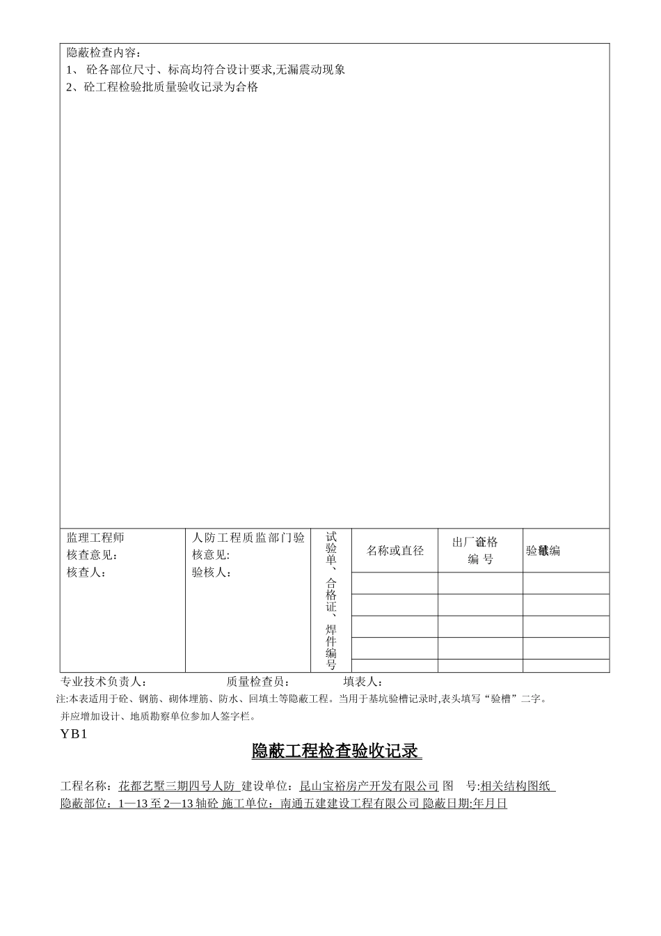 江苏人防隐蔽工程检查验收记录_第3页