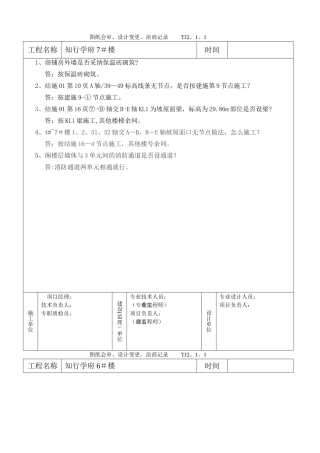 江苏省图纸会审表格