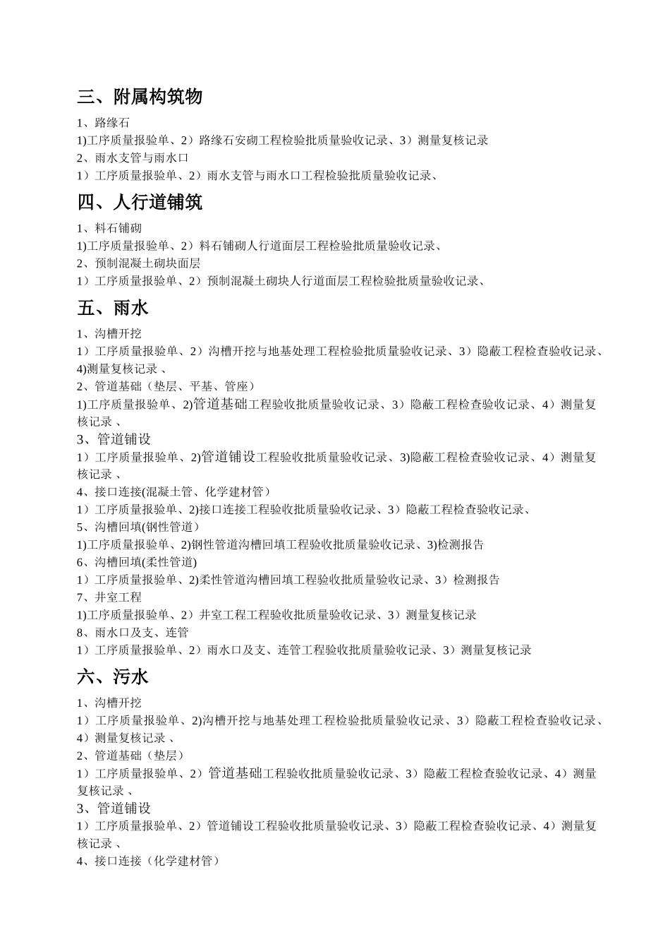 江苏省市政工程检验批资料范例_第2页