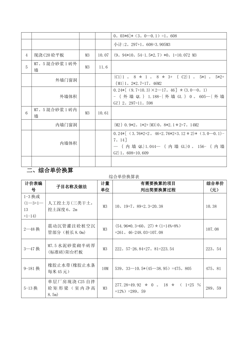 江苏省造价员考试案例分析_第3页
