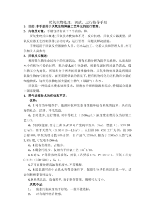 污水处理厂运行调试