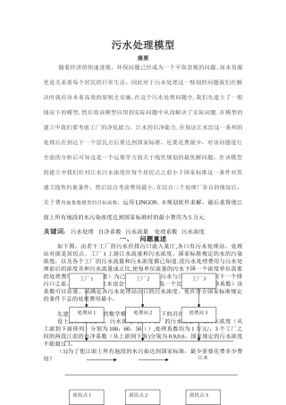 污水处理模型
