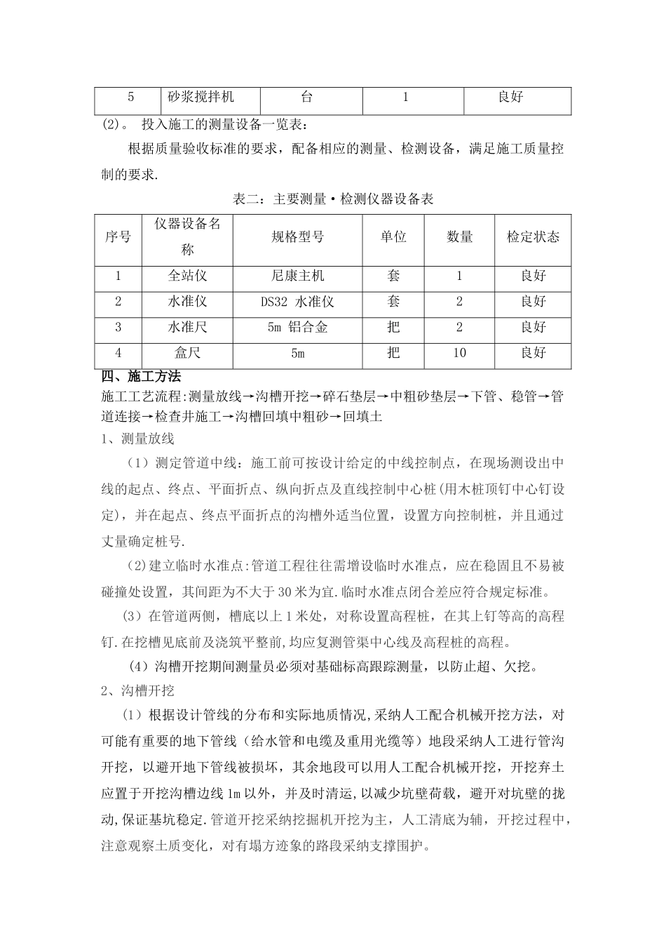 污水管道施工技术方案_第2页