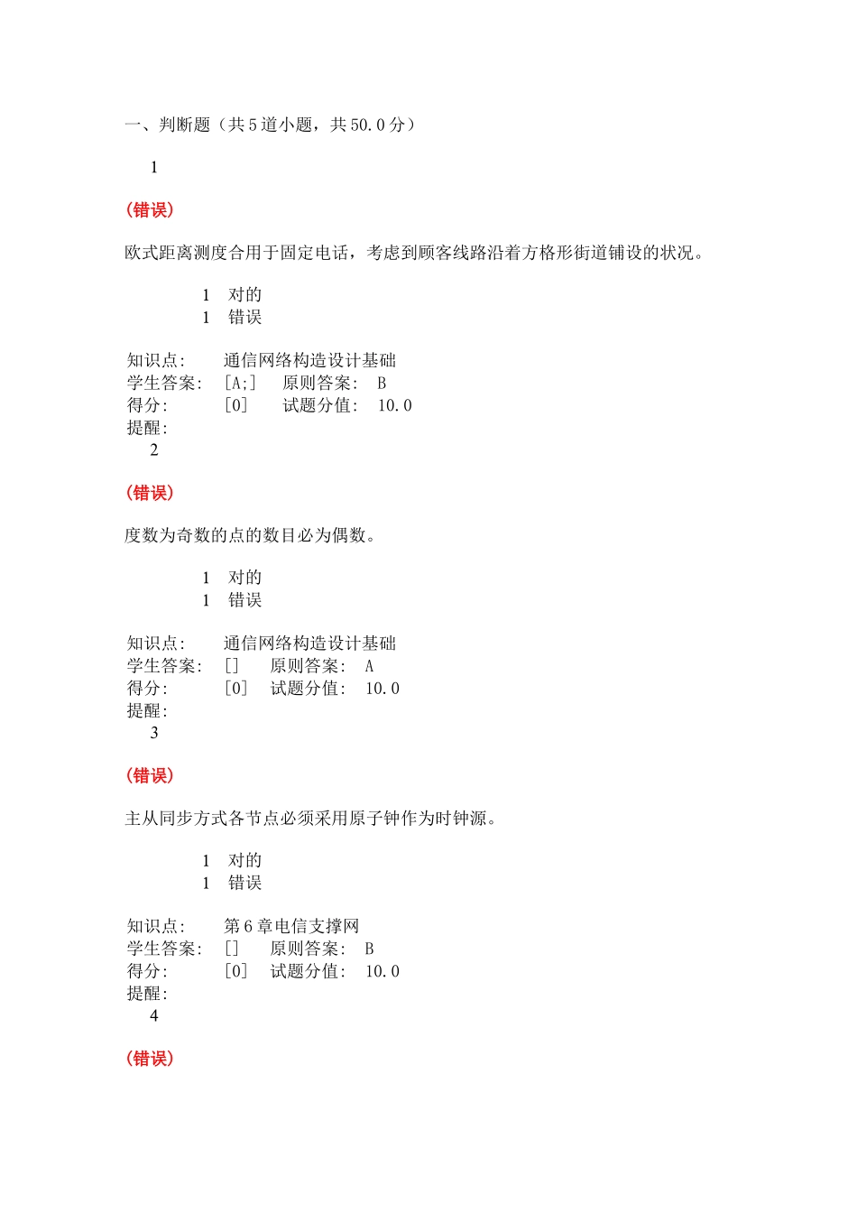 2025年北京邮电大学现代通信网阶段作业全_第1页