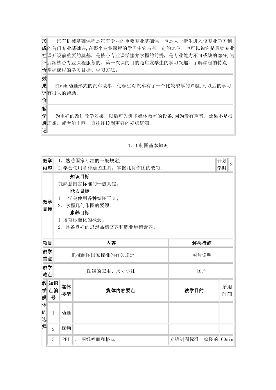 汽车机械基础教案_第3页