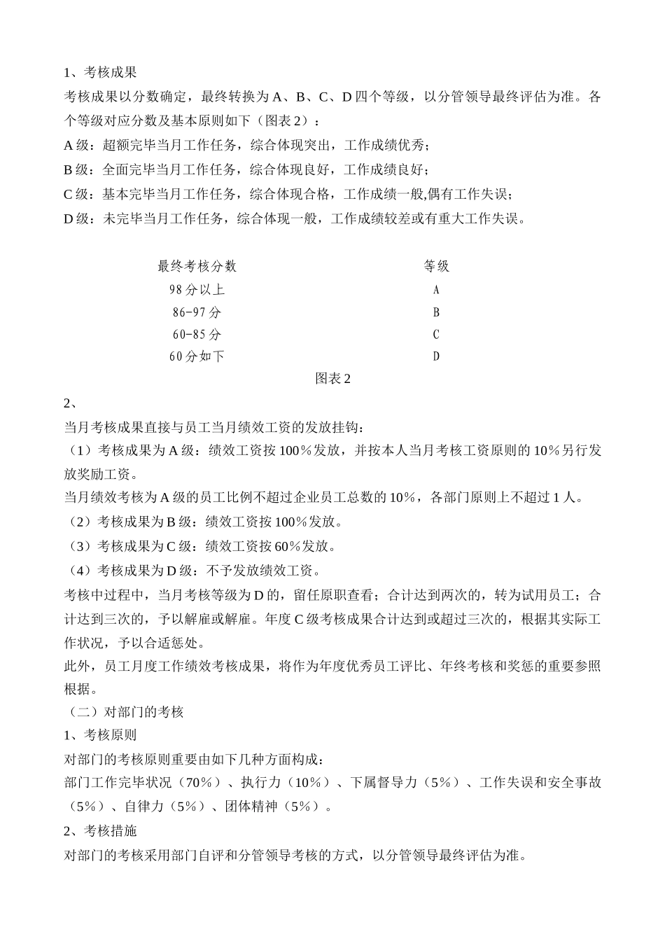 2025年公司绩效考核办法附全套表格制度与操作方案_第2页