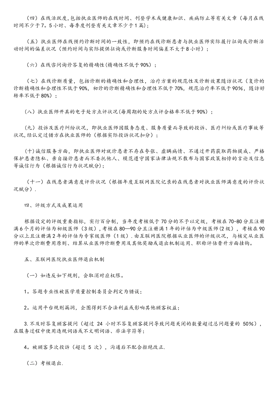 2025年互联网医院执业医师准入及评级制度_第2页