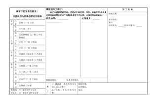汽车维修企业客户满意度调查表投诉登记表