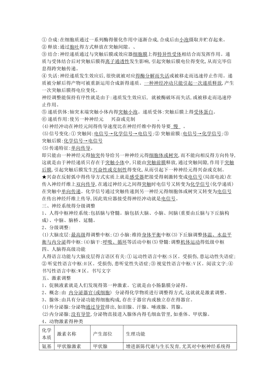 2025年人教版高中生物必修三第二章知识点_第2页