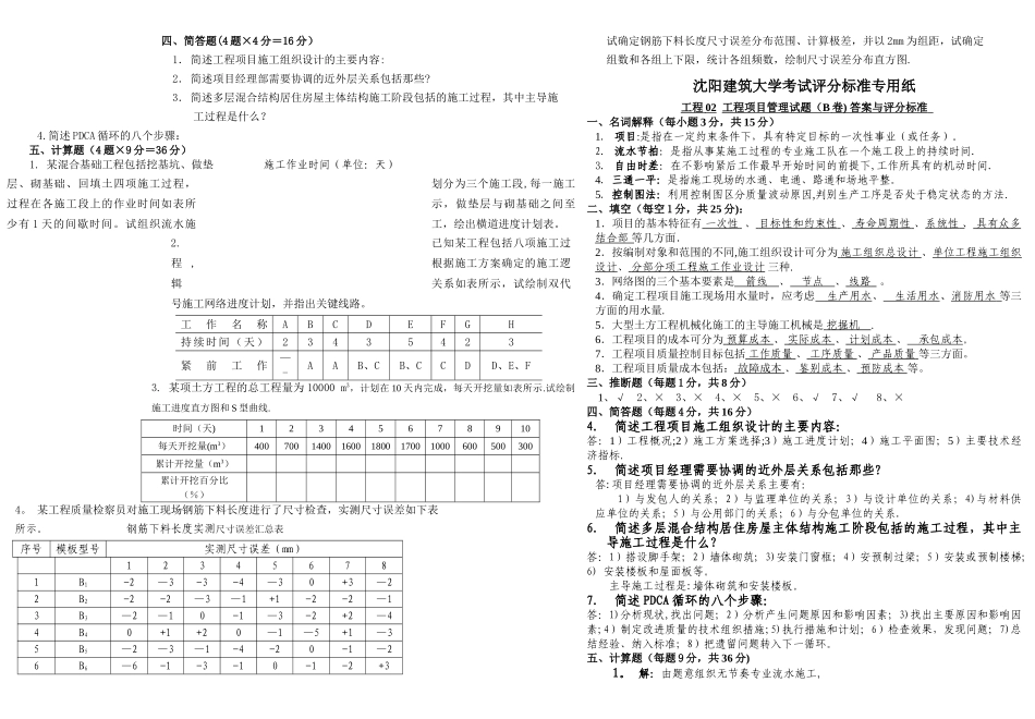 沈阳建大-工程项目管理B卷_第2页