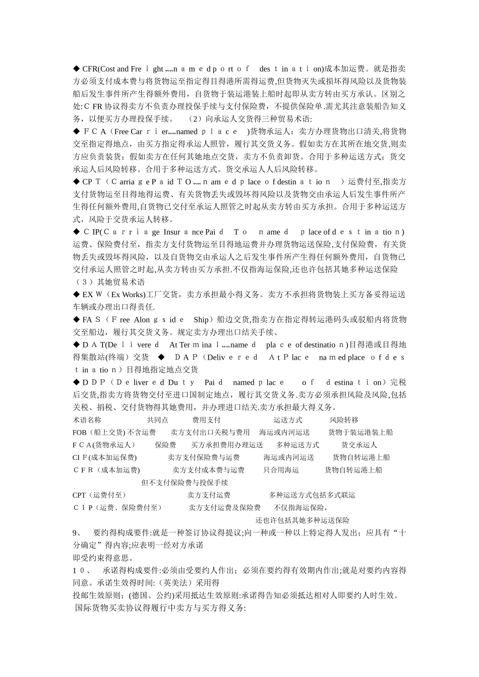 2025年自考国际经济法概论复习重点_第3页