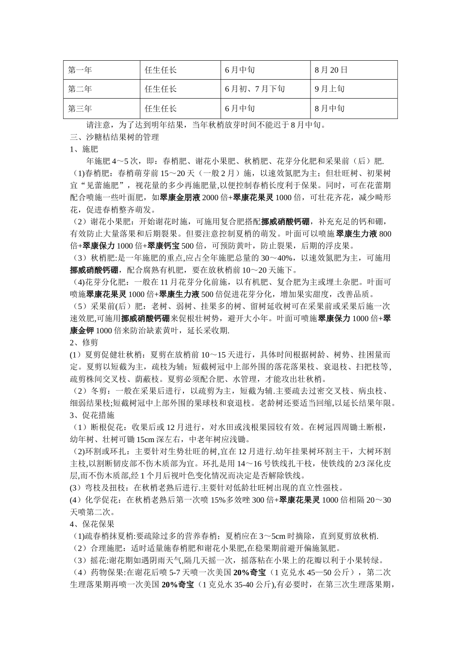 沙糖桔标准化栽培管理技术_第2页