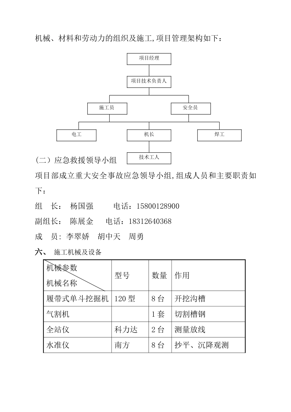 沟槽槽钢桩支护方案1_第3页
