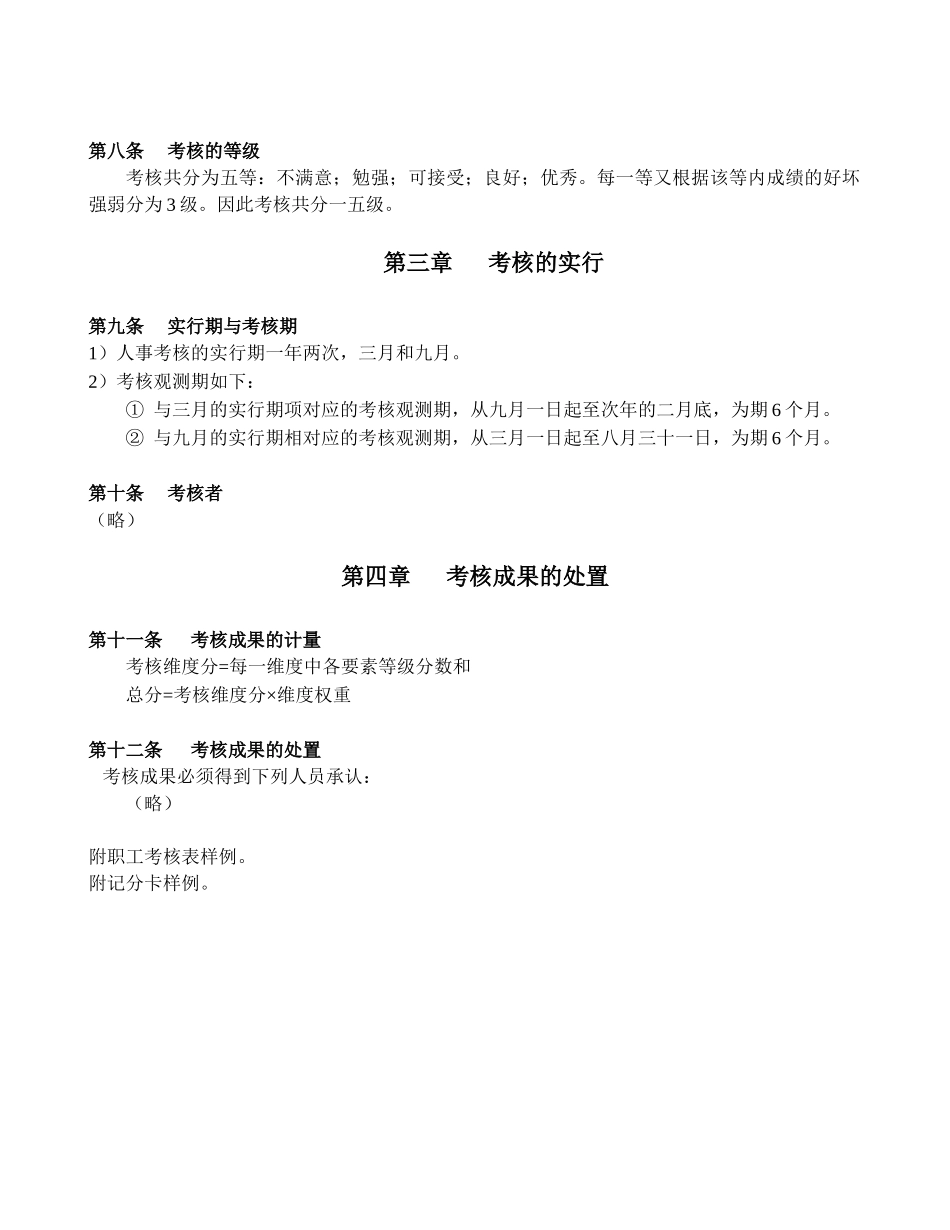 2025年公司人力资源人员考核规定_第2页