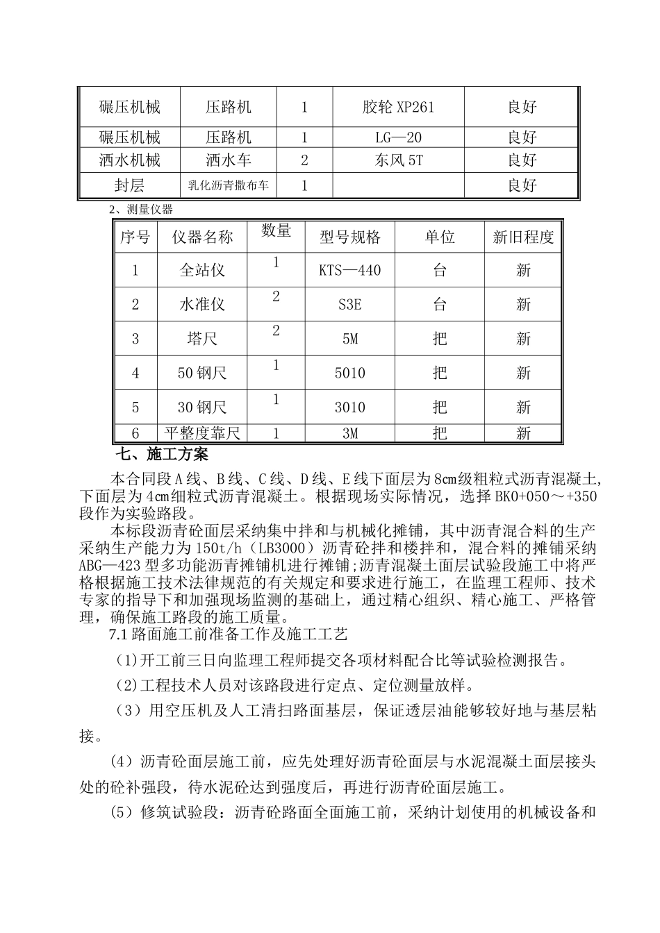 沥青混凝土面层施工方案51453_第2页