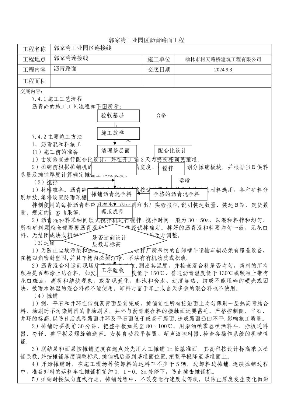沥青路面施工技术交底12232_第1页