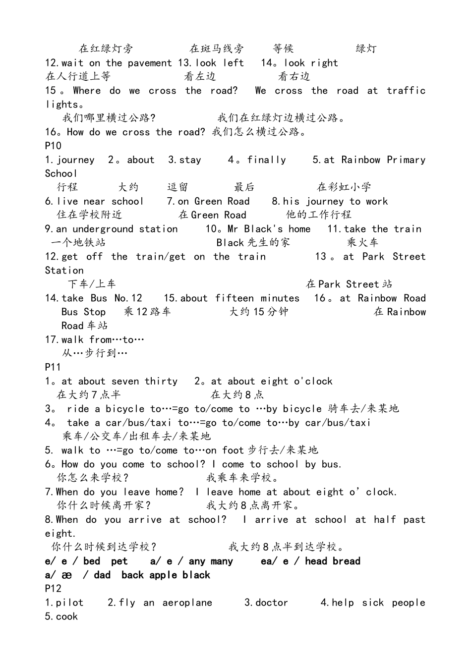 沪教版牛津英语五年级5A词汇表_第3页