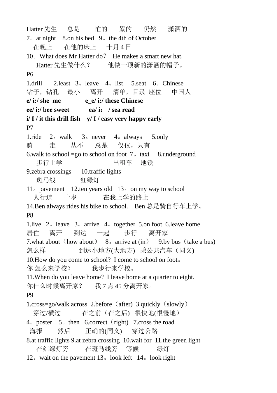 沪教版牛津英语五年级上册5A-词汇表_第2页