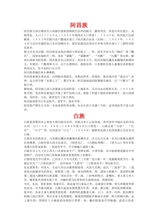 2025年少数民族知识竞赛复习资料