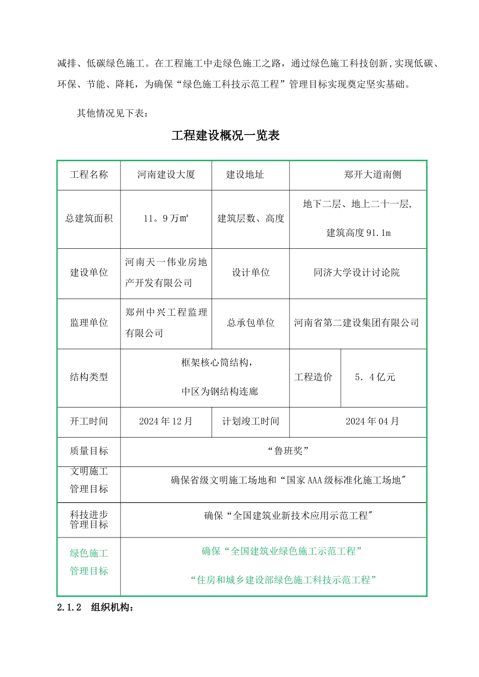 河南建设大厦绿色施工实施规划方案_第3页