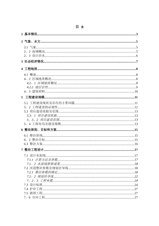 河道整治项目建议书