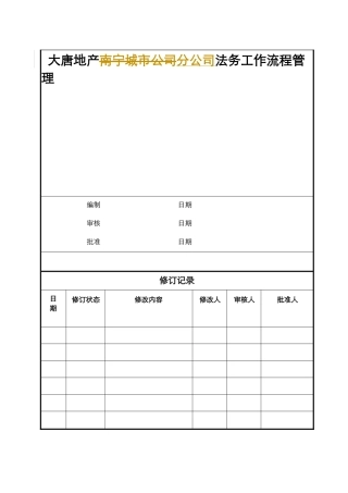 法务工作标准流程管理