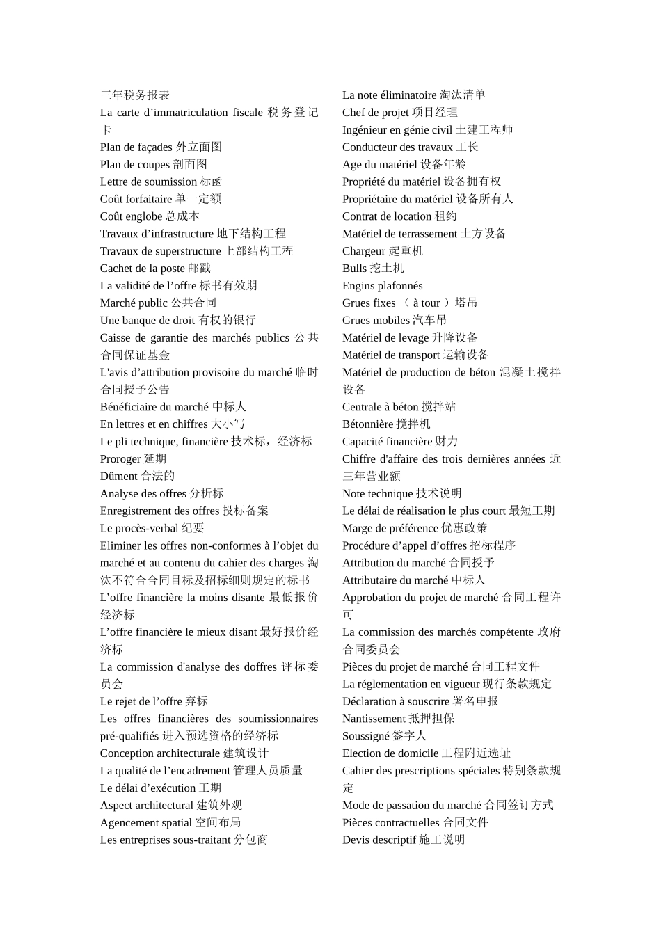 法语建筑工程词汇_第2页