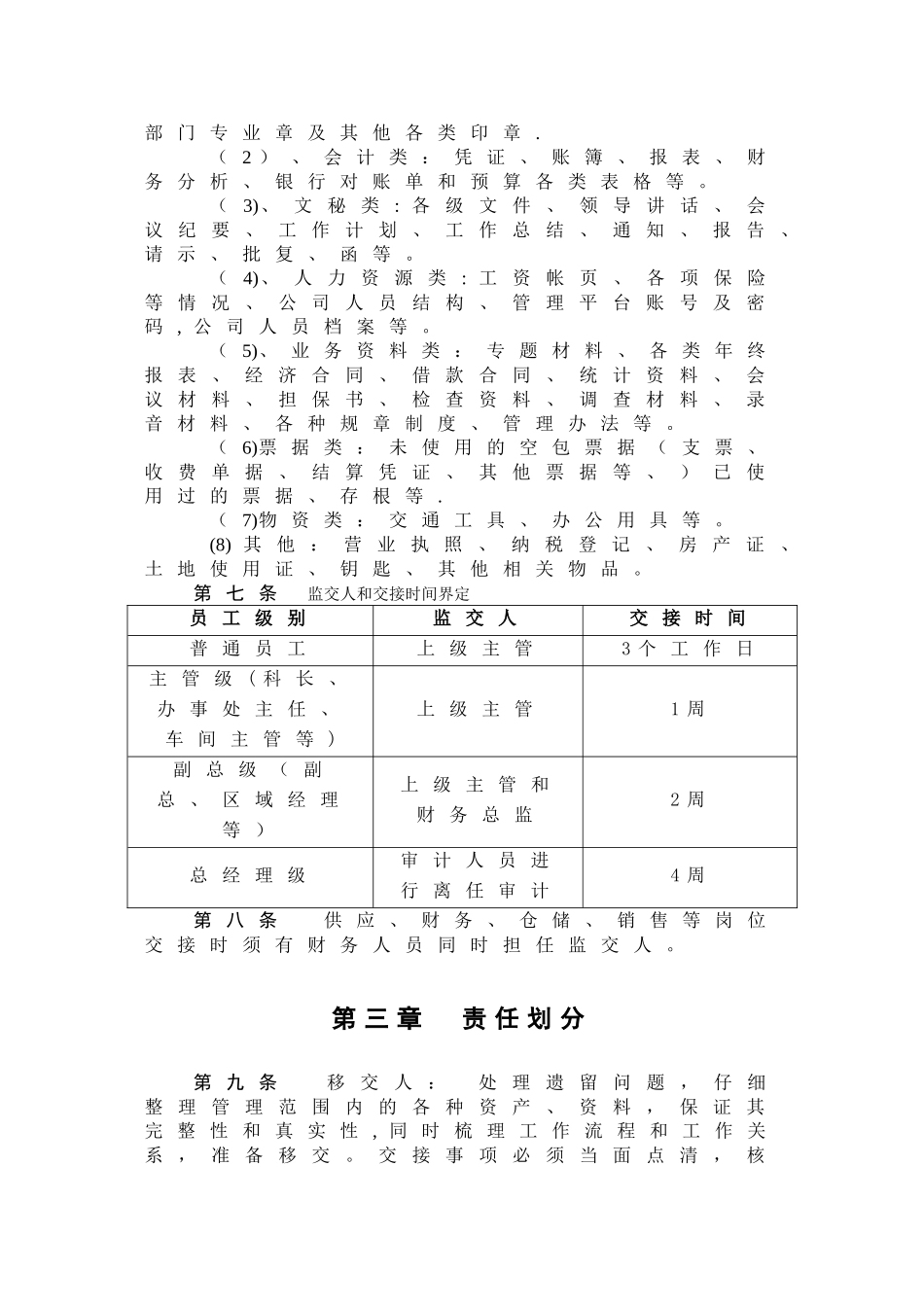 泛海集团工作交接管理制度_第2页