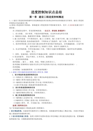 注册监理工程师高分通过之进度控制