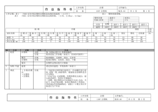 注塑机作业指导书