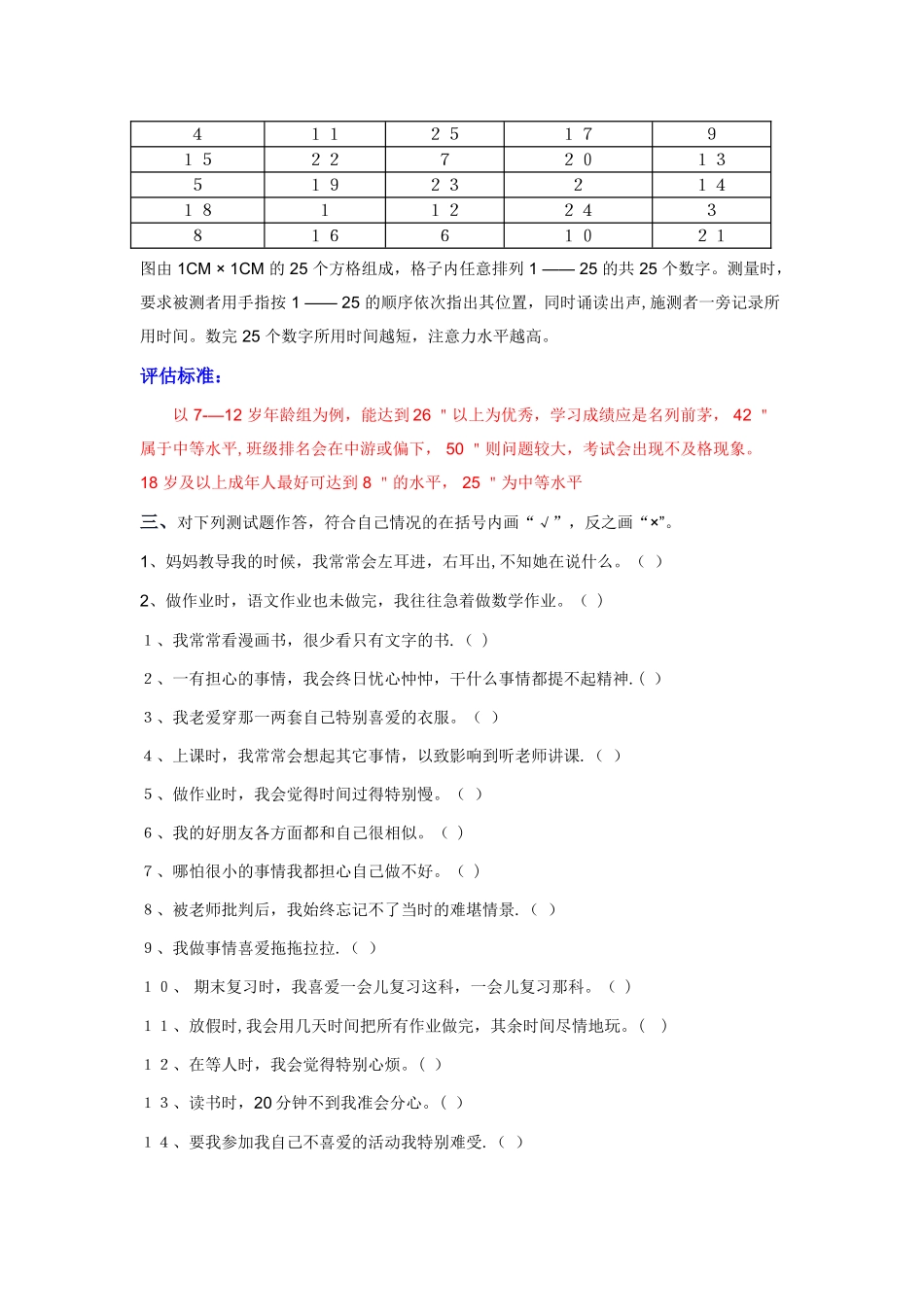 注意力测评量表_第2页