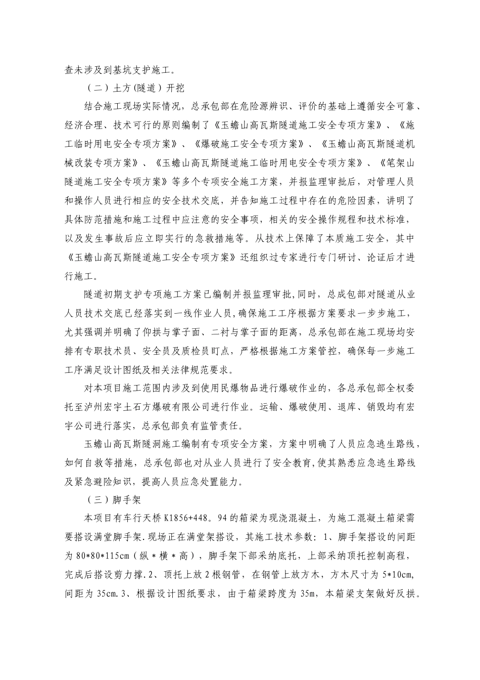 泸州项目落实施工方案专项行动自查报告_第3页