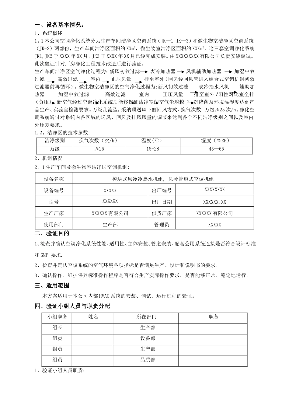 洁净室空调净化系统验证方案_第2页