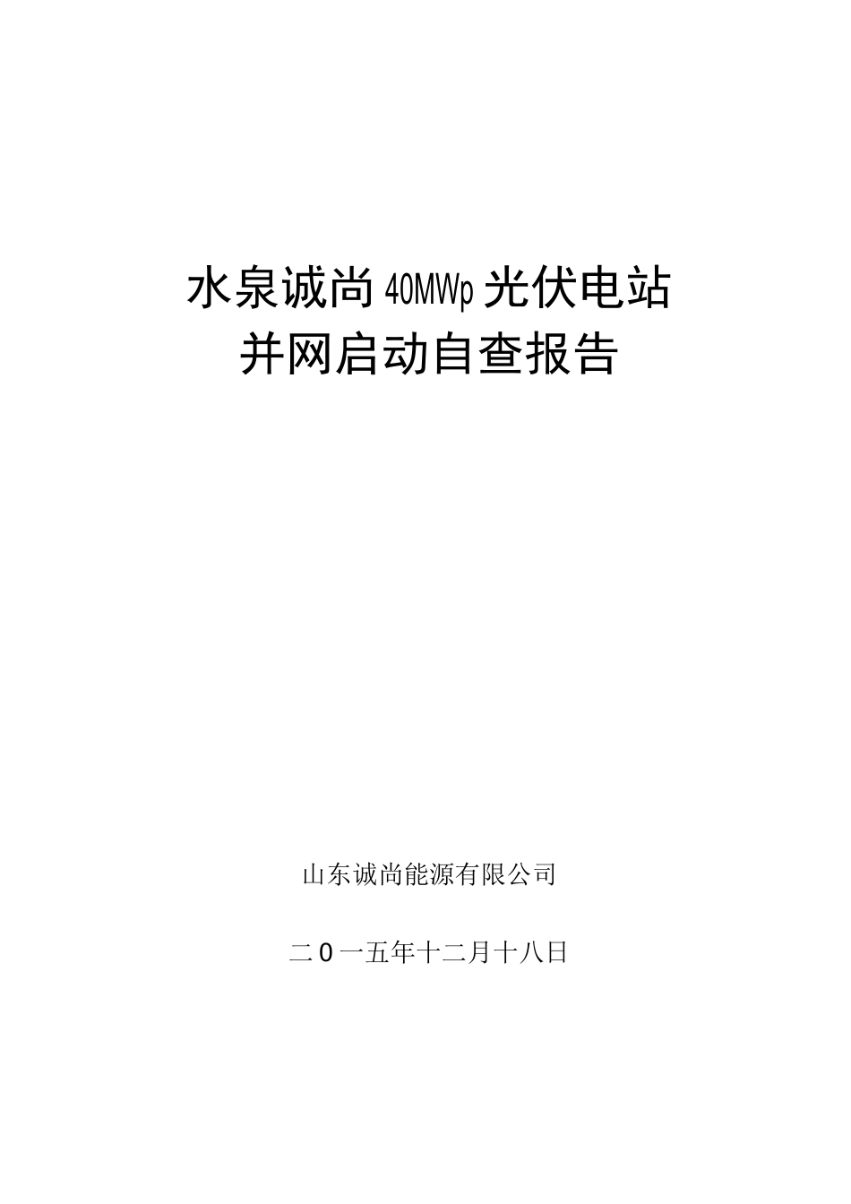 光伏电站自查报告_第1页