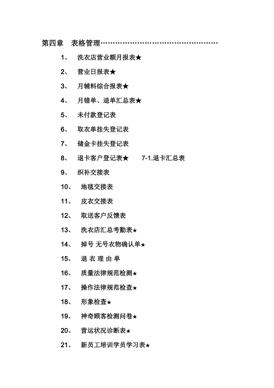 洗衣店管理手册_第3页