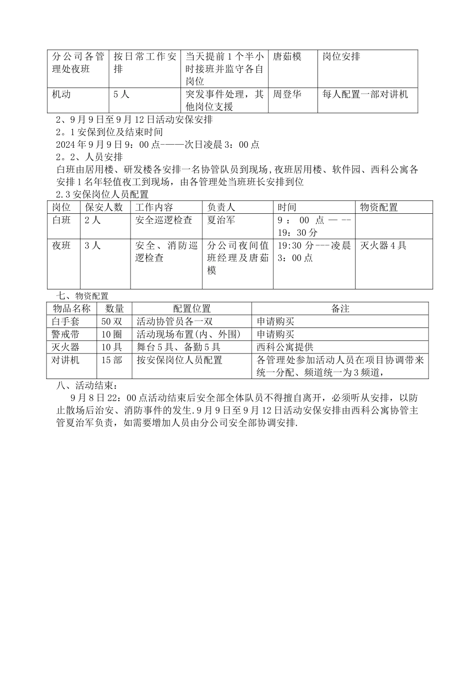 活动安保方案_第2页