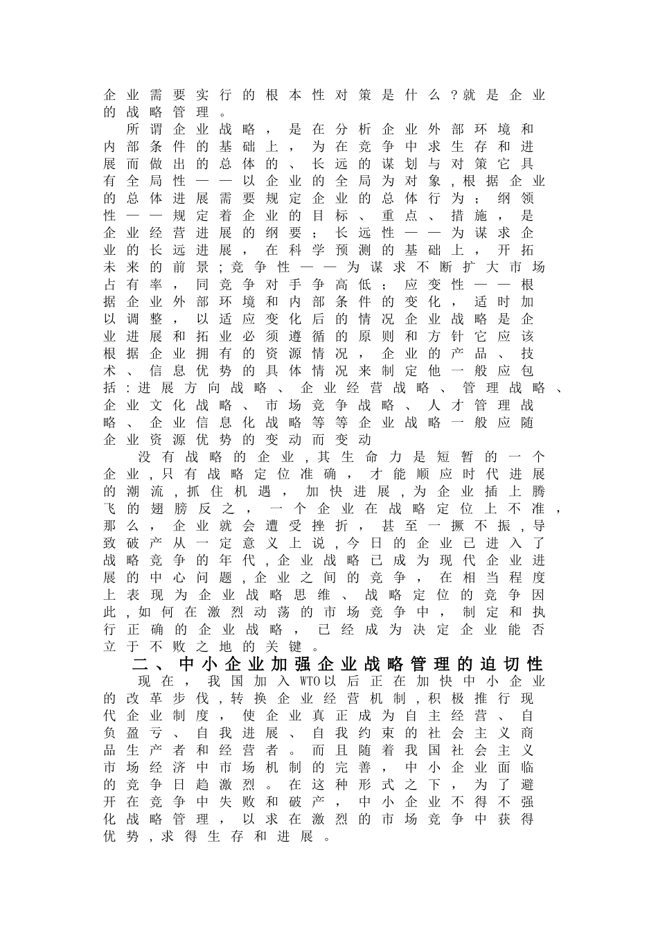 浅谈中小企业的战略管理_第2页