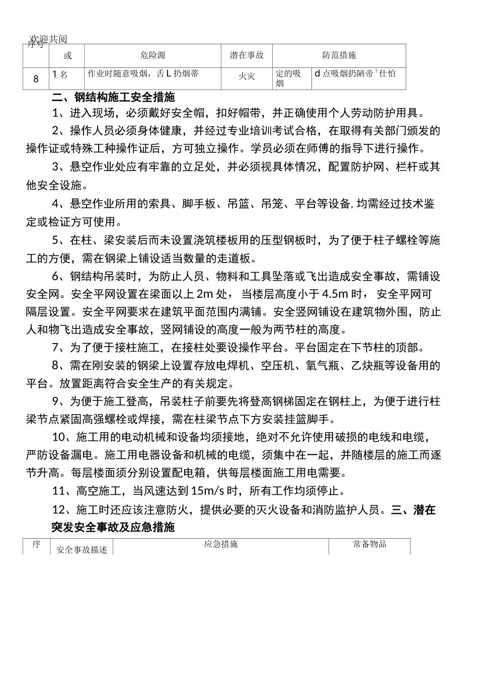 钢结构工程施工安全风险告知书_第3页