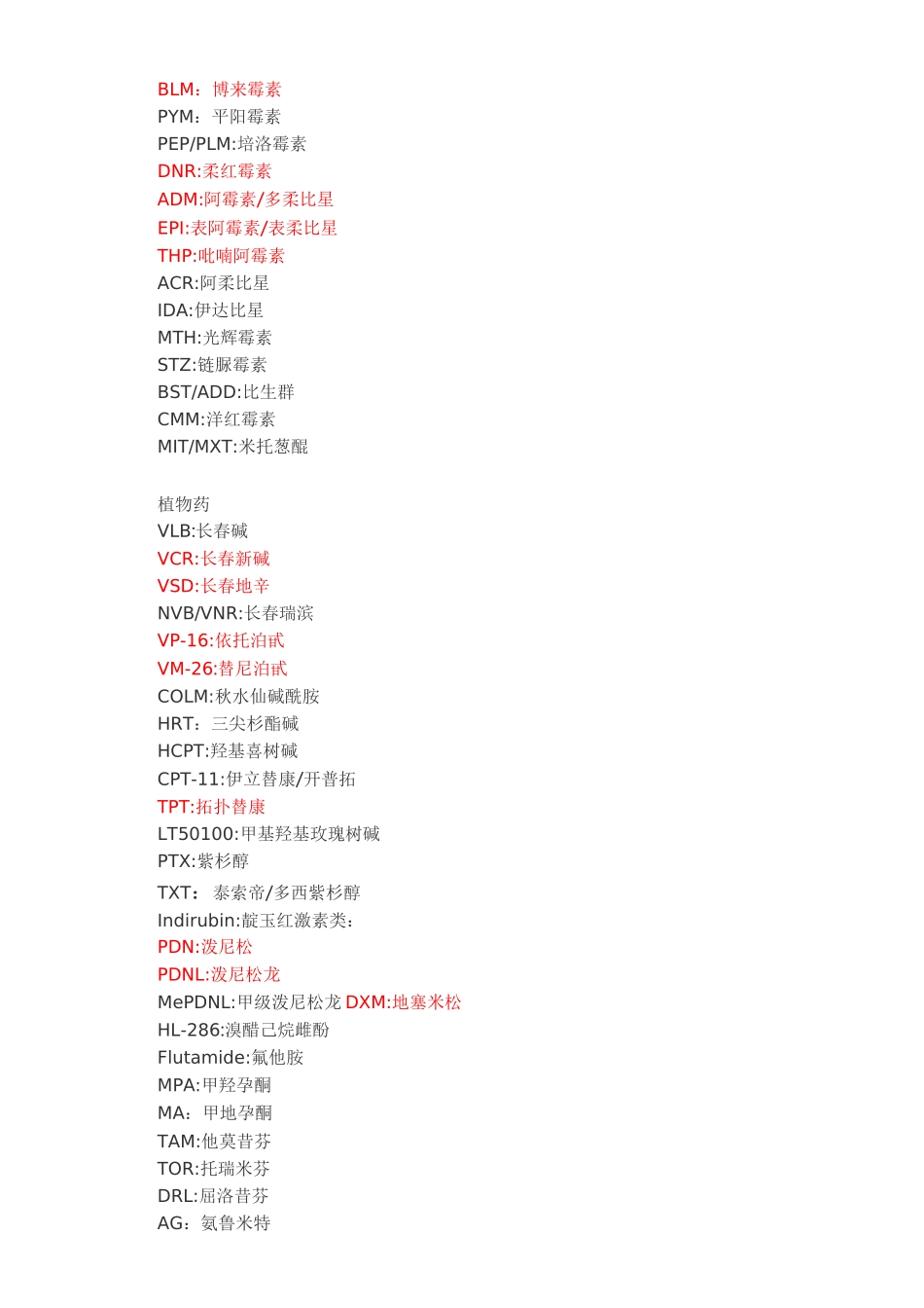 常见肿瘤化疗方案._第2页