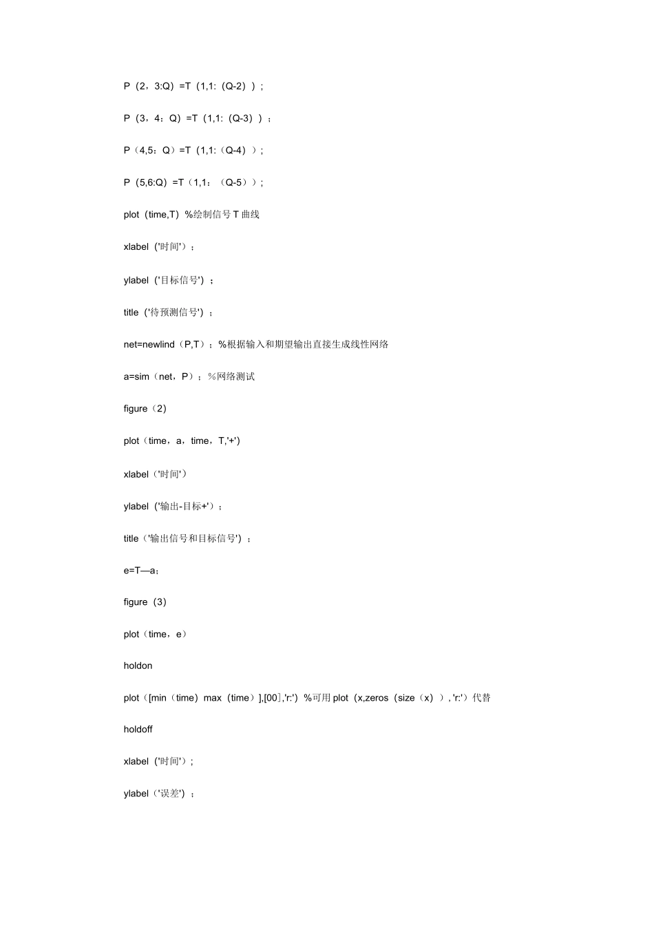 MATLAB程序代码--bp神经网络通用代码_第2页