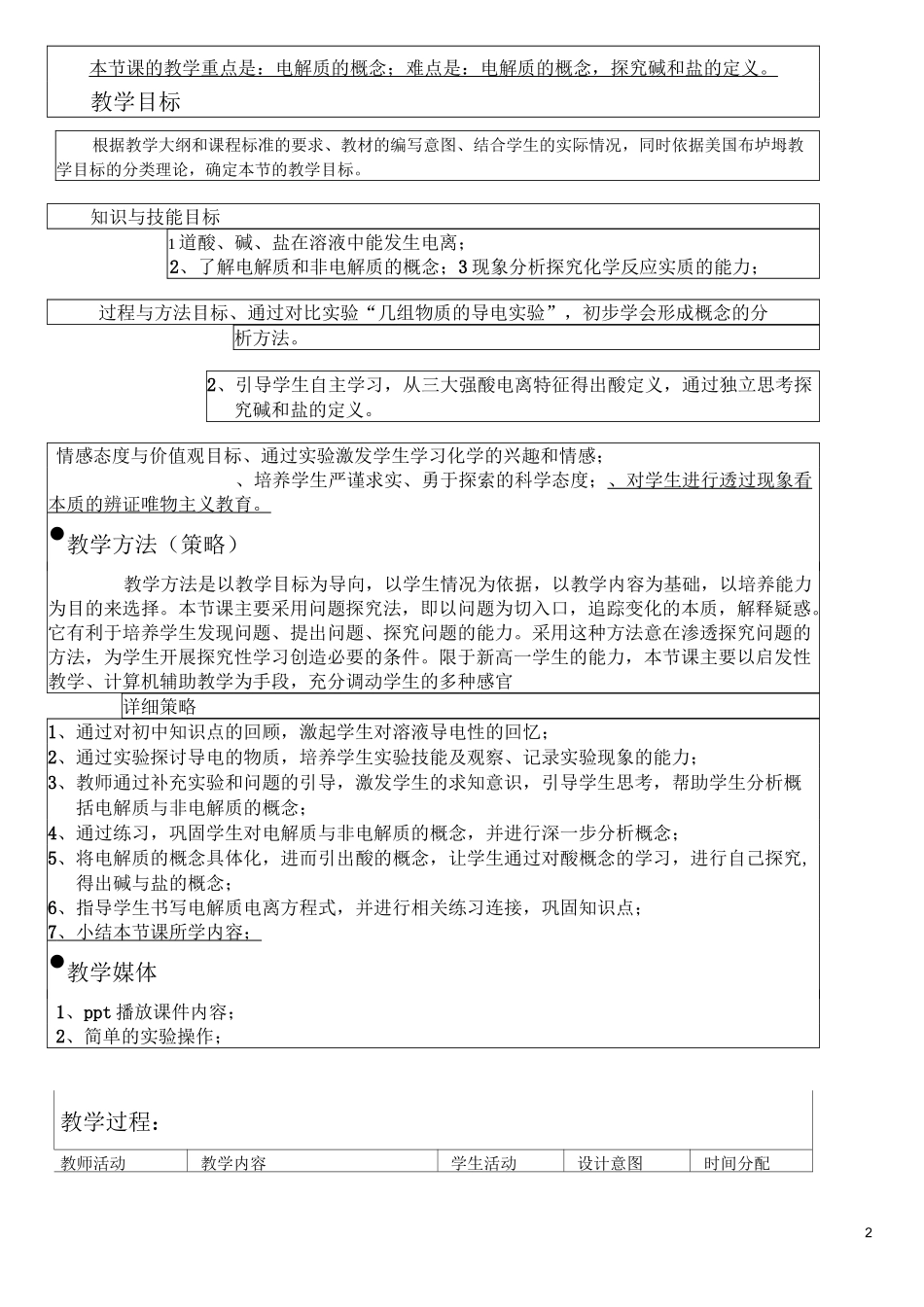 离子反应第一课时教案精品_第2页