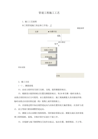 管道工程施工工艺