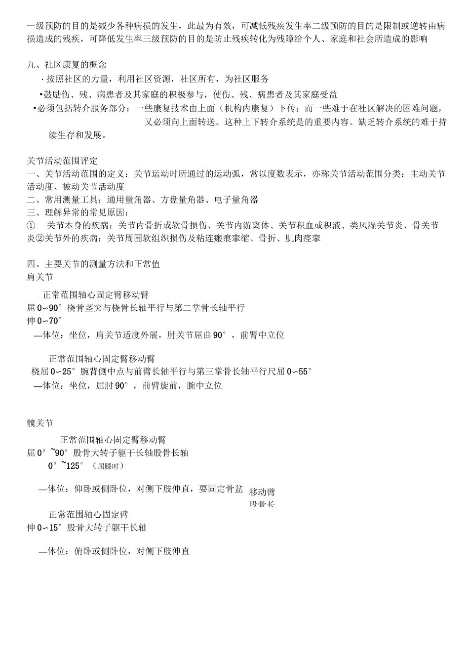 康复治疗学复习资料_第2页