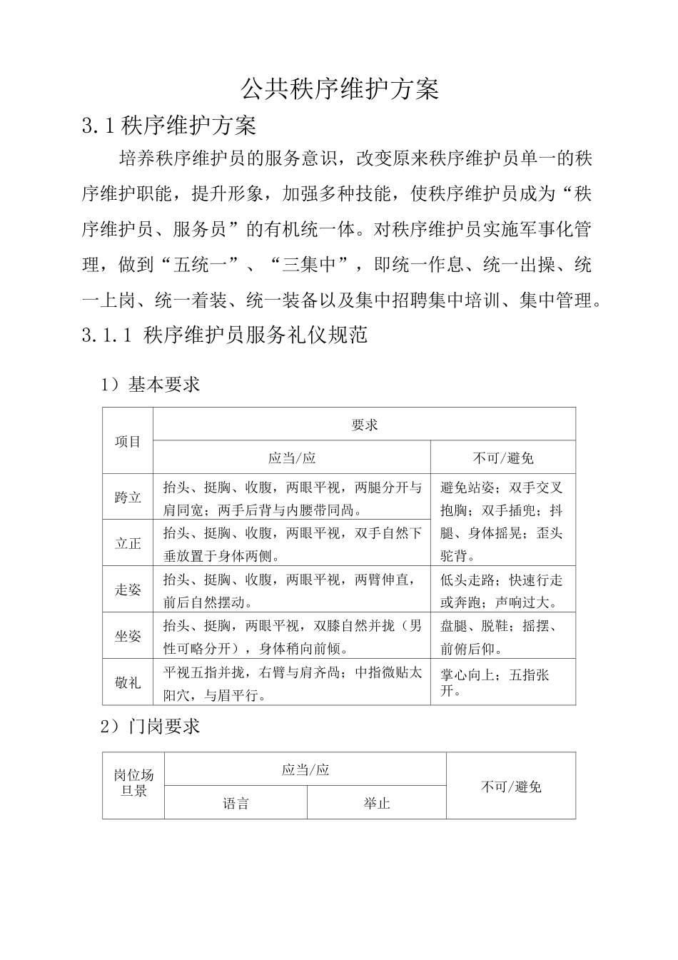 公共秩序维护方案_第1页