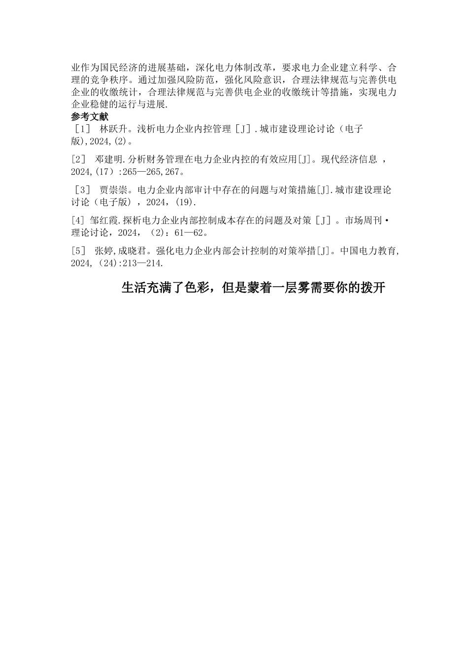 浅谈电力企业内控管理存在的问题及对策_第3页