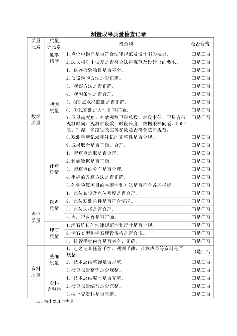 测绘实施质量管理记录_第2页