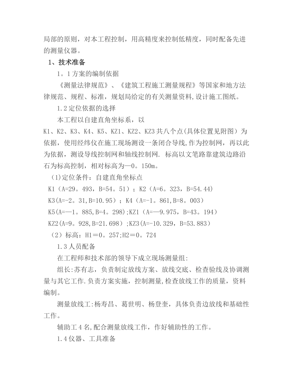 测量放线专项施工方案_第2页